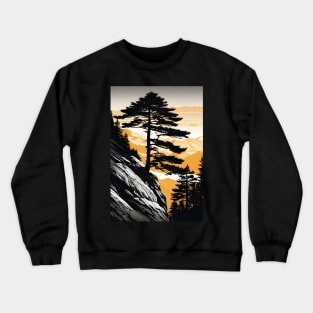 sunset mountain Crewneck Sweatshirt